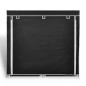 Scarpiera in Tessuto Richiudibile 115 x 28 x 110 cm Nera Scarpiera in Tessuto Richiudibile 115 x 28 x 110 cm Nera