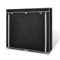 Scarpiera in Tessuto Richiudibile 115 x 28 x 110 cm Nera Scarpiera in Tessuto Richiudibile 115 x 28 x 110 cm Nera