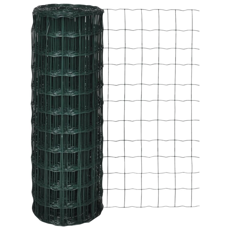 Recinzione Europea in Acciaio 10 x 1,5 m Verde