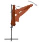 vidaXL Ombrellone a Sbalzo con Palo in Acciaio 300 cm Terracotta