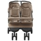 vidaXL Passeggino Gemellare Grigio Talpa in Acciaio vidaXL Passeggino Gemellare Grigio Talpa in Acciaio