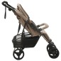 vidaXL Passeggino Gemellare Grigio Talpa in Acciaio vidaXL Passeggino Gemellare Grigio Talpa in Acciaio