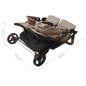 vidaXL Passeggino Gemellare Grigio Talpa in Acciaio vidaXL Passeggino Gemellare Grigio Talpa in Acciaio