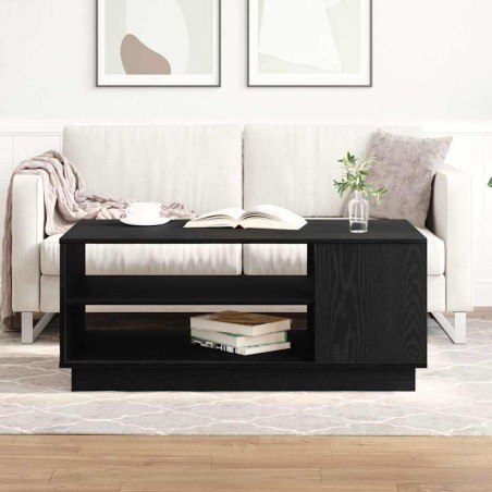 vidaXL Tavolino da salotto Rovere nero 102 x 55 x 43 cm