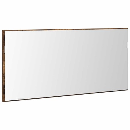 Armadio Specchio da Bagno vidaXL con Luce LED Rovere Affumicato 80x37 cm