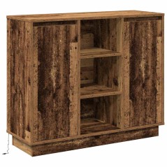vidaXL Credenza Legno vecchio 90 x 32 x 75 cm Legno multistrato