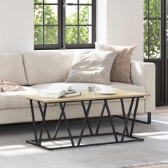 vidaXL Tavolino da caffè Rovere Sonoma 100x50x40 cm in Legno Ingenerizzato e Metallo