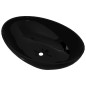 Lavello in Ceramica di Lusso Nero Ovale 40 x 33 cm Lavello in Ceramica di Lusso Nero Ovale 40 x 33 cm