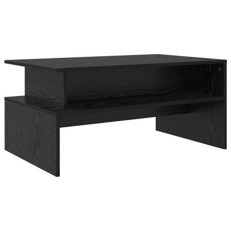 vidaXL Tavolino da salotto Rovere nero 90 x 55 x 42.5 cm