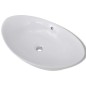Lavello Ovale in Ceramica di Lusso con Troppopieno 59 x 38,5 cm Lavello Ovale in Ceramica di Lusso con Troppopieno 59 x 38,5 cm