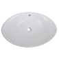 Lavello Ovale in Ceramica di Lusso con Troppopieno 59 x 38,5 cm Lavello Ovale in Ceramica di Lusso con Troppopieno 59 x 38,5 cm
