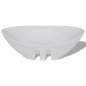 Lavello Ovale in Ceramica di Lusso con Troppopieno 59 x 38,5 cm Lavello Ovale in Ceramica di Lusso con Troppopieno 59 x 38,5 cm