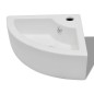 Lavandino con Troppopieno 45x32x12,5 cm Bianco Lavandino con Troppopieno 45x32x12,5 cm Bianco