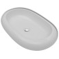 Lavello Bianco in Ceramica di Lusso Ovale 63 x 42 cm