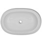 Lavello Bianco in Ceramica di Lusso Ovale 63 x 42 cm