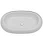 Lavello Bianco in Ceramica di Lusso Ovale 63 x 42 cm