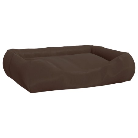 Cuccia per Cani con Cuscini Marrone 75x58x18 cm Tessuto Oxford
