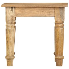 vidaXL Tavolino di Servizio 43x43x40 cm Legno Massello di Mango