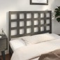 Testiera per Letto Grigia 125,5x4x100 cm Legno Massello di Pino Testiera per Letto Grigia 125,5x4x100 cm Legno Massello di Pino
