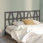 Testiera per Letto Grigia 186x4x100cm in Legno Massello di Pino Testiera per Letto Grigia 186x4x100cm in Legno Massello di Pino
