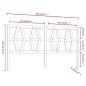 Testiera per Letto Grigia 186x4x100cm in Legno Massello di Pino Testiera per Letto Grigia 186x4x100cm in Legno Massello di Pino