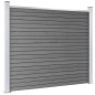 Set Pannello di Recinzione in WPC 872x146 cm Grigio Set Pannello di Recinzione in WPC 872x146 cm Grigio