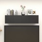Armadietti a Parete per TV 4 pz Nero Lucido 30,5x30x30 cm Armadietti a Parete per TV 4 pz Nero Lucido 30,5x30x30 cm