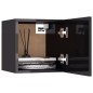 vidaXL Mobili Porta TV a Parete 2pz Grigio Lucido 30,5x30x30 cm vidaXL Mobili Porta TV a Parete 2pz Grigio Lucido 30,5x30x30 cm