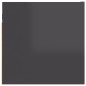 vidaXL Mobili Porta TV a Parete 2pz Grigio Lucido 30,5x30x30 cm vidaXL Mobili Porta TV a Parete 2pz Grigio Lucido 30,5x30x30 cm