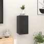 Armadietti a Parete per TV 2 pz Nero Lucido 30,5x30x30 cm Armadietti a Parete per TV 2 pz Nero Lucido 30,5x30x30 cm