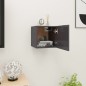 Armadietti a Parete per TV 2 pz Grigio Lucido 30,5x30x30 cm Armadietti a Parete per TV 2 pz Grigio Lucido 30,5x30x30 cm