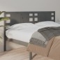 Testiera per Letto Grigia 141x4x100cm in Legno Massello di Pino Testiera per Letto Grigia 141x4x100cm in Legno Massello di Pino