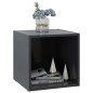 Mobile Porta TV 4 pz Grigio 37x35x37 cm in Truciolato Mobile Porta TV 4 pz Grigio 37x35x37 cm in Truciolato