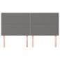 Testiere 4 pz Grigio Scuro 100x5x78/88 cm in Tessuto Testiere 4 pz Grigio Scuro 100x5x78/88 cm in Tessuto