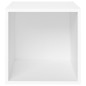 Mobili Porta TV 4 pz Bianco 37x35x37 cm in Legno Multistrato Mobili Porta TV 4 pz Bianco 37x35x37 cm in Legno Multistrato