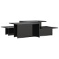 Tavolini da Salotto 2 pz Neri 111,5x50x33 cm Legno Multistrato Tavolini da Salotto 2 pz Neri 111,5x50x33 cm Legno Multistrato