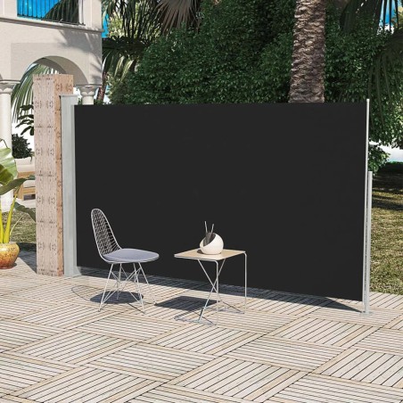 vidaXL Tendalino Laterale per Patio Terrazzo 160 x 300 cm Nero 
