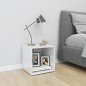Mobile Porta TV Bianco Lucido 37x35x37 cm in Truciolato Mobile Porta TV Bianco Lucido 37x35x37 cm in Truciolato