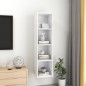 Armadietto da Parete per TV Bianco 37x37x142,5 cm in Truciolato Armadietto da Parete per TV Bianco 37x37x142,5 cm in Truciolato