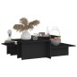 Tavolini da Salotto 2 pz Neri 111,5x50x33 cm Legno Multistrato Tavolini da Salotto 2 pz Neri 111,5x50x33 cm Legno Multistrato