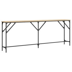 vidaXL Tavolo Consolle Rovere Sonoma 200x29x75 cm in Legno Multistrato