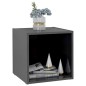 Mobile Porta TV Grigio Lucido 37x35x37 cm in Truciolato Mobile Porta TV Grigio Lucido 37x35x37 cm in Truciolato