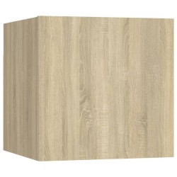 Armadietto a Parete per TV Rovere Sonoma 30,5x30x30 cm