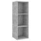Armadietto a Parete TV Grigio Cemento 37x37x107 cm Truciolato Armadietto a Parete TV Grigio Cemento 37x37x107 cm Truciolato
