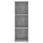 Armadietto a Parete TV Grigio Cemento 37x37x107 cm Truciolato Armadietto a Parete TV Grigio Cemento 37x37x107 cm Truciolato