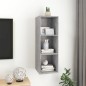 Armadietto a Parete TV Grigio Cemento 37x37x107 cm Truciolato Armadietto a Parete TV Grigio Cemento 37x37x107 cm Truciolato
