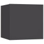 Armadietto a Parete per TV Grigio 30,5x30x30 cm Armadietto a Parete per TV Grigio 30,5x30x30 cm