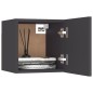Armadietto a Parete per TV Grigio 30,5x30x30 cm Armadietto a Parete per TV Grigio 30,5x30x30 cm
