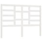 Testiera per Letto Bianca 141x4x104cm in Legno Massello di Pino Testiera per Letto Bianca 141x4x104cm in Legno Massello di Pino