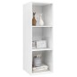 Armadietto a Parete per TV Bianco Lucido 37x37x107cm Truciolato Armadietto a Parete per TV Bianco Lucido 37x37x107cm Truciolato